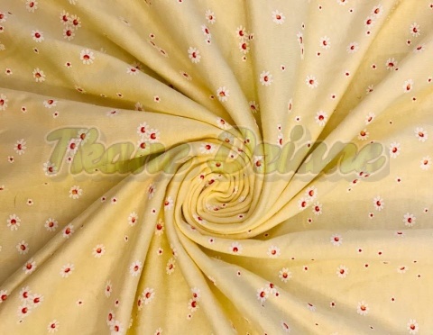 JERSEY ŻÓŁTY W STOKROTKI 160 x 240 cm